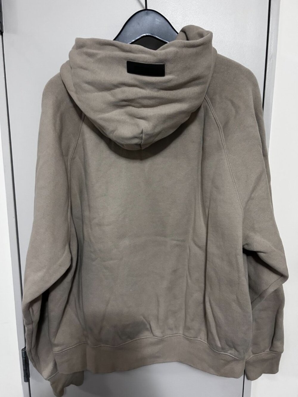 Essentials Fear of God Hoodie Taupe Tonal Logo Pullover Unisex S